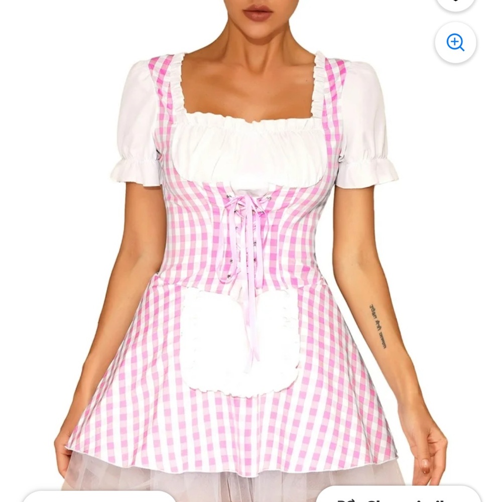 Pink Gingham Dress costume
